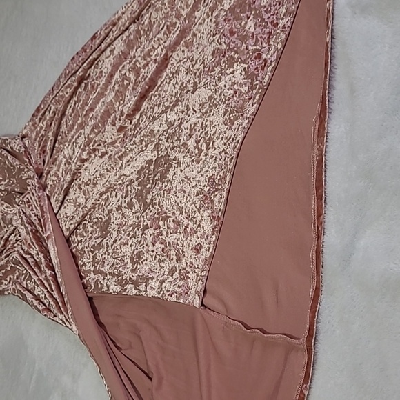 Dress Pink Crushed Velvet Dress sz4 - Picture 12 of 13